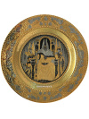 Декоративная тарелка "Перун" позолоченная, Златоуст