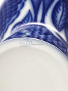 Фарфоровая ваза для цветов форма "Цветок" рисунок "Синяя птица", Императорский фарфоровый завод