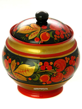 Чайница деревянная с художественной росписью "Летняя", 120х110, арт.34050120110
